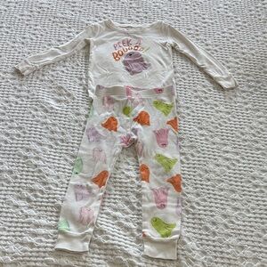 Peek A Boo Kids Ghost Print Two Piece Pajama - Multicolor